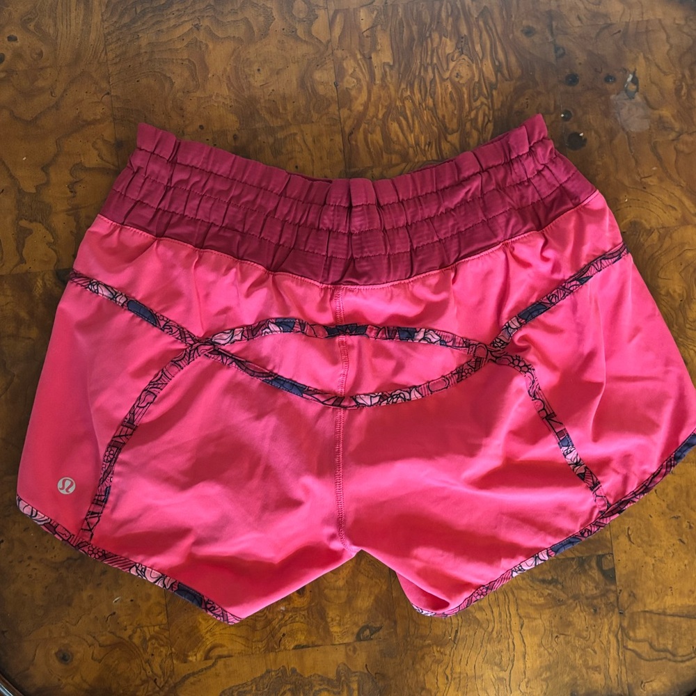 Lululemon Pink ltd edition Tracker shorts